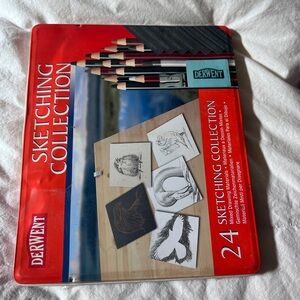 Derwent Art Sketching Of 24 Pencils Collection Tin Set Sealed
